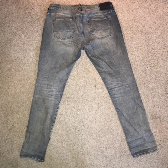 Pac Sun Skinny Jeans 33x32 Light Wash - Picture 2 of 4